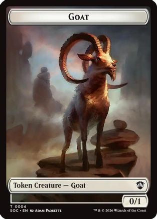 Goat // Fungus Beast Double-Sided Token |  (4 // 17) [Commander: Secrets of Strixhaven]