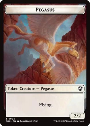 Pegasus // Inkling (0022) Double-Sided Token |  (5 // 22) [Commander: Secrets of Strixhaven]