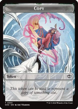 Copy // Spirit (0010) Double-Sided Token |  (1 // 10) [Secrets of Strixhaven]