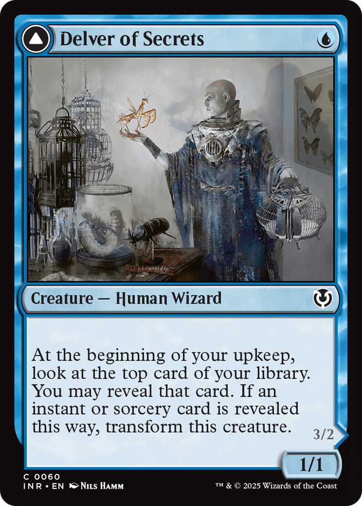 Delver of Secrets // Insectile Aberration (-060) [Innistrad Remastered]  Foil