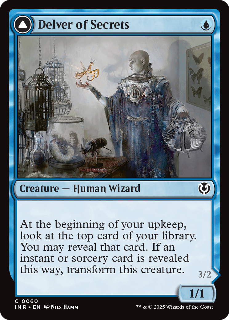 Delver of Secrets // Insectile Aberration (-060) [Innistrad Remastered]  Foil
