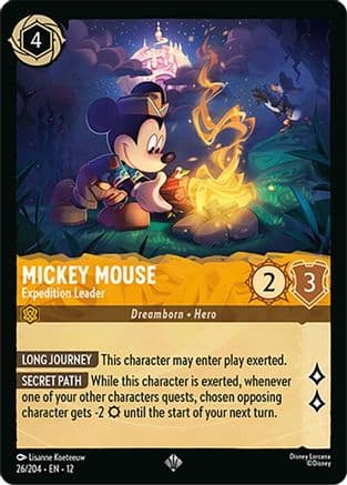 Mickey Mouse - Expedition Leader | Cold Foil (26/204) [Wilds Unknown]