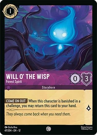 Will o' the Wisp - Forest Spirit | Cold Foil (47/204) [Wilds Unknown]