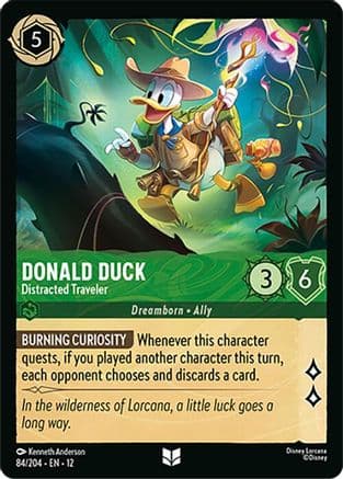 Donald Duck - Distracted Traveler | Cold Foil (84/204) [Wilds Unknown]