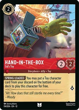 Hand-in-the-Box - Sid's Toy | Cold Foil (114/204) [Wilds Unknown]