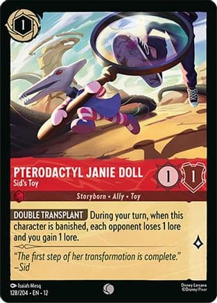 Pterodactyl Janie Doll - Sid's Toy | Cold Foil (128/204) [Wilds Unknown]