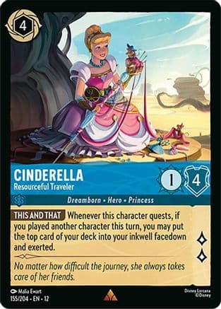 Cinderella - Resourceful Traveler | Cold Foil (155/204) [Wilds Unknown]