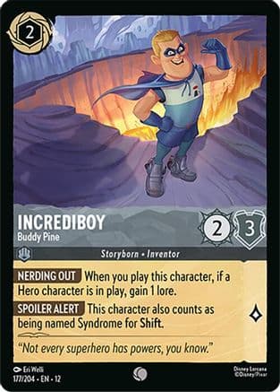 Incrediboy - Buddy Pine | Cold Foil (177/204) [Wilds Unknown]