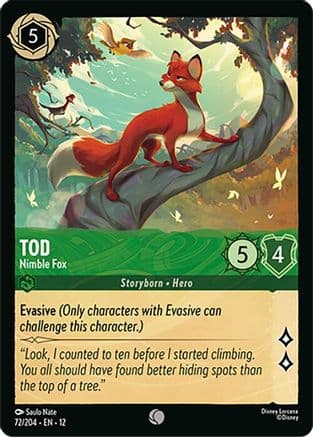 Tod - Nimble Fox | Cold Foil (72/204) [Wilds Unknown]