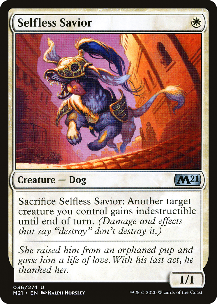 Selfless Savior [Core Set 2021] Foil