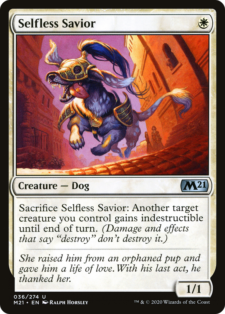 Selfless Savior [Core Set 2021] Foil