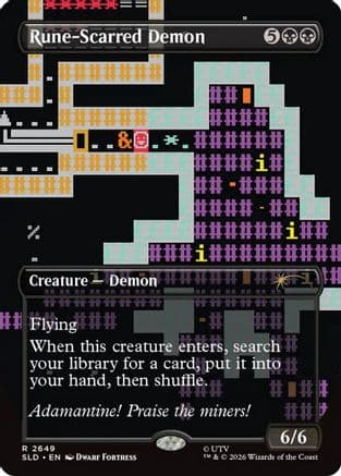 Rune-Scarred Demon |  (2649) [Secret Lair Drop Series]