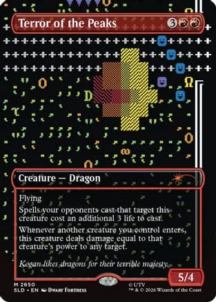 Terror of the Peaks |  Foil (2650) [Secret Lair Drop Series]