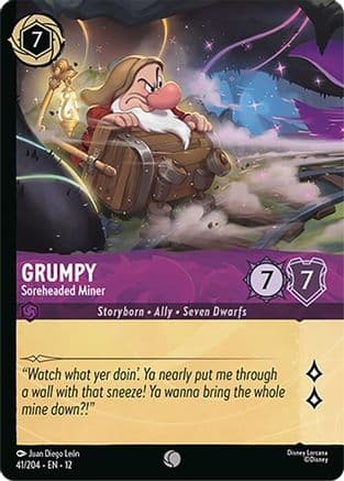 Grumpy - Soreheaded Miner (Foil) | Cold Foil (41/204) [Wilds Unknown]