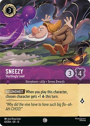 Sneezy - Startlingly Loud (Foil) | Cold Foil (42/204) [Wilds Unknown]