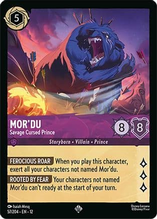 Mor'du - Savage Cursed Prince | Cold Foil (57/204) [Wilds Unknown]