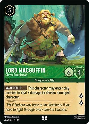Lord MacGuffin - Clever Swordsman | Cold Foil (78/204) [Wilds Unknown]
