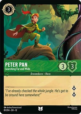 Peter Pan - Searching Far and Wide (Foil) | Cold Foil (81/204) [Wilds Unknown]