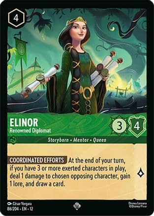 Elinor - Renowned Diplomat | Cold Foil (86/204) [Wilds Unknown]