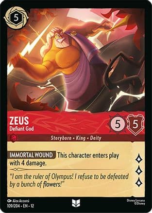 Zeus - Defiant God |  (109/204) [Wilds Unknown]