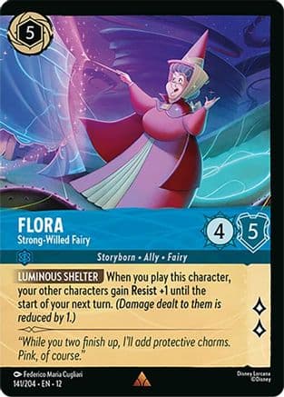 Flora - Strong-Willed Fairy (Foil) | Cold Foil (141/204) [Wilds Unknown]