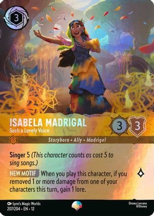 Isabela Madrigal - Such a Lovely Voice (Epic) | Holofoil (207/204) [Wilds Unknown]