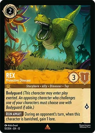 Rex - Protective Dinosaur | Cold Foil (10/204) [Wilds Unknown]