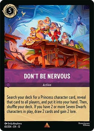 Don't Be Nervous | Cold Foil (65/204) [Wilds Unknown]