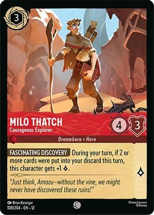 Milo Thatch - Courageous Explorer | Cold Foil (108/204) [Wilds Unknown]
