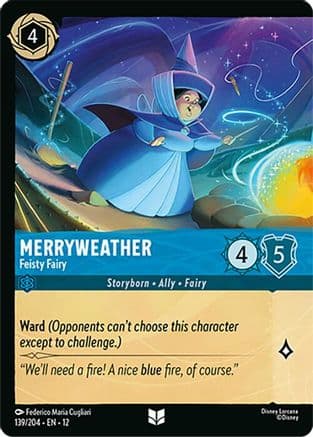 Merryweather - Feisty Fairy (Foil) | Cold Foil (139/204) [Wilds Unknown]