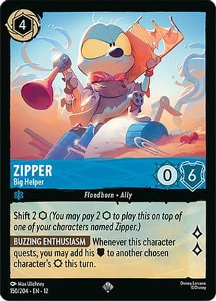 Zipper - Big Helper | Cold Foil (150/204) [Wilds Unknown]