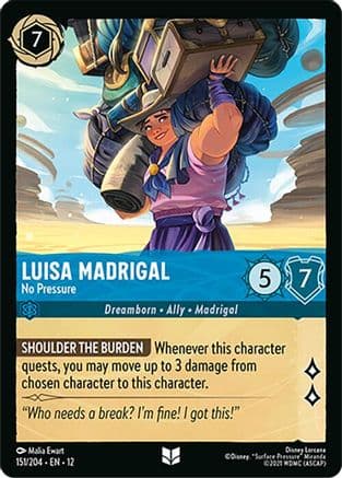 Luisa Madrigal - No Pressure | Cold Foil (151/204) [Wilds Unknown]