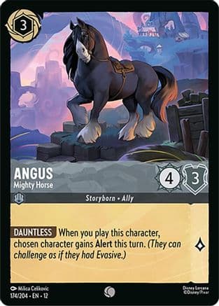 Angus - Mighty Horse | Cold Foil (174/204) [Wilds Unknown]