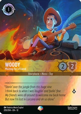 Woody - Waiting for a Friend (Epic) | Holofoil (205/204) [Wilds Unknown]