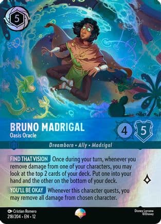 Bruno Madrigal - Oasis Oracle (Epic) | Holofoil (218/204) [Wilds Unknown]