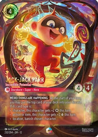 Jack-Jack Parr - Incredible Potential (Enchanted) | Holofoil (232/204) [Wilds Unknown]
