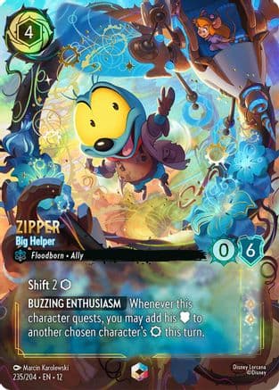 Zipper - Big Helper (Enchanted) | Holofoil (235/204) [Wilds Unknown]
