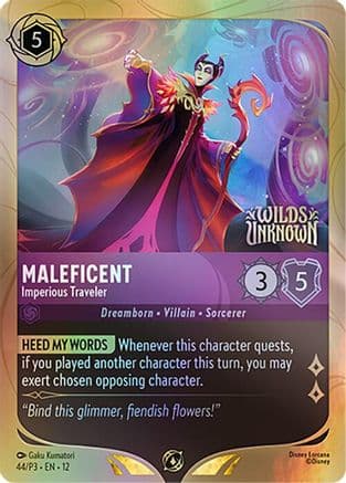 Maleficent - Imperious Traveler | Holofoil (44) [Disney Lorcana Promo Cards]