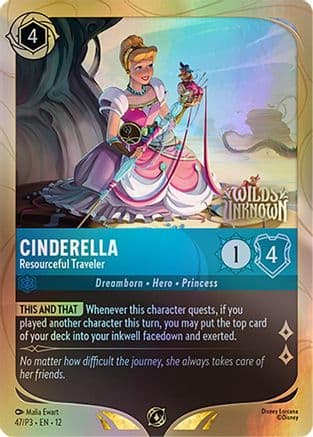 Cinderella - Resourceful Traveler | Holofoil (47) [Disney Lorcana Promo Cards]