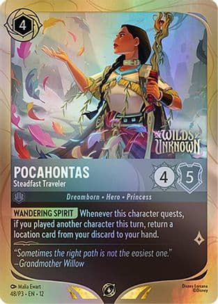 Pocahontas - Steadfast Traveler | Holofoil (48) [Disney Lorcana Promo Cards]
