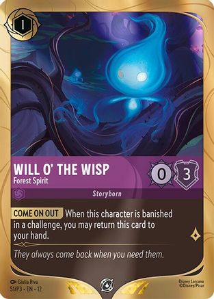 Will o' the Wisp - Forest Spirit | Holofoil (51) [Disney Lorcana Promo Cards]