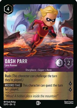 Dash Parr - Lava Runner | Cold Foil (52) [Disney Lorcana Promo Cards]