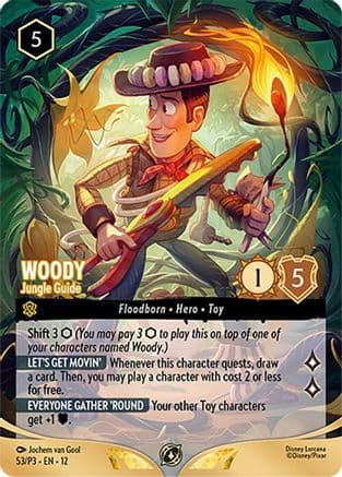 Woody - Jungle Guide (Store Championship Participant) |  (53) [Disney Lorcana Promo Cards]
