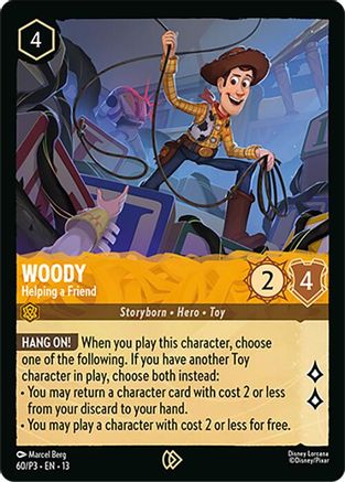 Woody - Helping a Friend | Holofoil (60) [Disney Lorcana Promo Cards]
