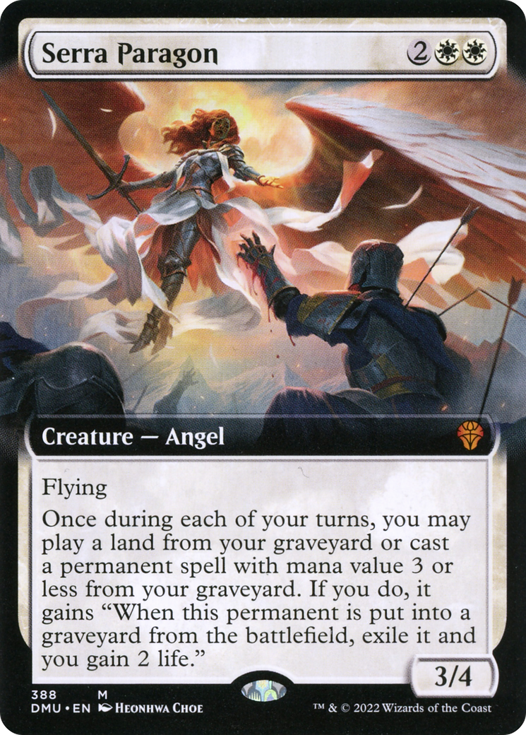 Serra Paragon (Extended Art) [Dominaria United] Foil