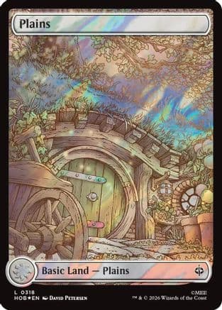 Plains (0318) (Surge Foil) |  Foil (318) [The Hobbit]