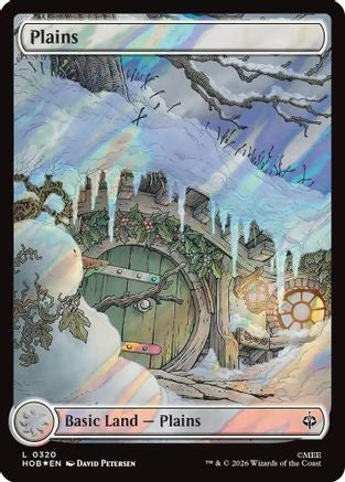 Plains (0320) (Surge Foil) |  Foil (316) [The Hobbit]