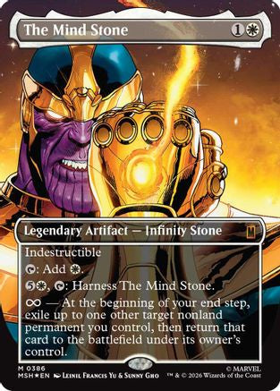 The Mind Stone (Borderless) |  Foil (386) [Marvel Super Heroes]