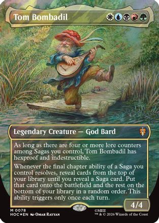 Tom Bombadil (Borderless) (Surge Foil) |  Foil (078) [The Hobbit]