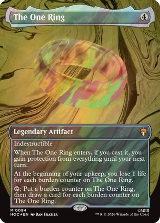 The One Ring (Borderless) (Surge Foil) |  Foil (084) [The Hobbit]